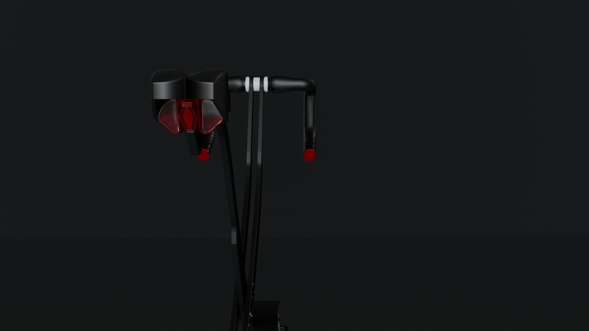 Scissors future bike concept  Low-poly 3D model_6