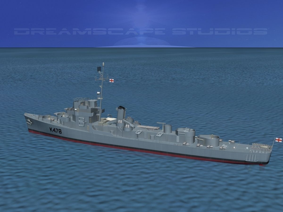 UK Captains Class Frigate HMAV Gardiner 3D model_7