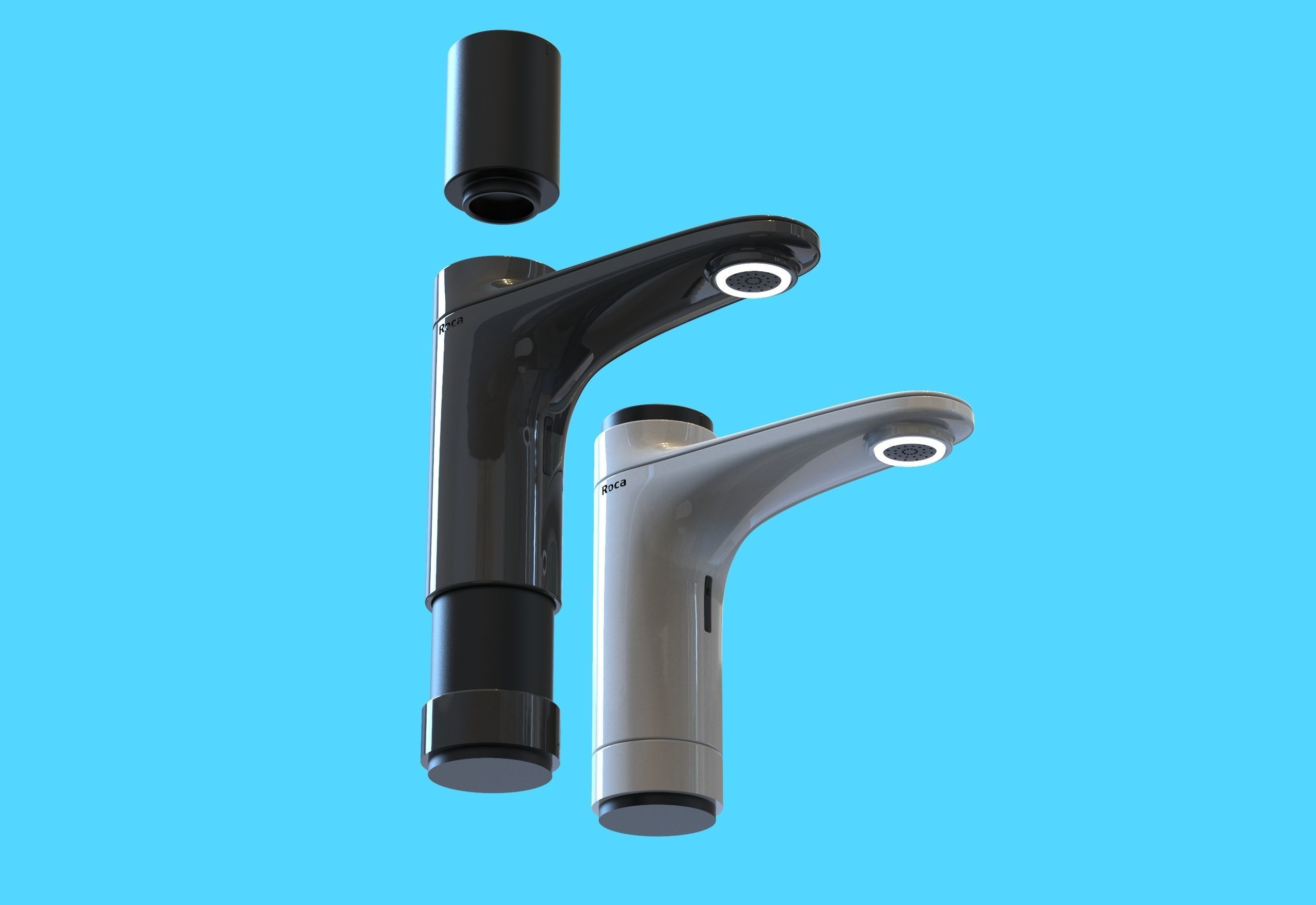 Faucet two faucets 3D model_4