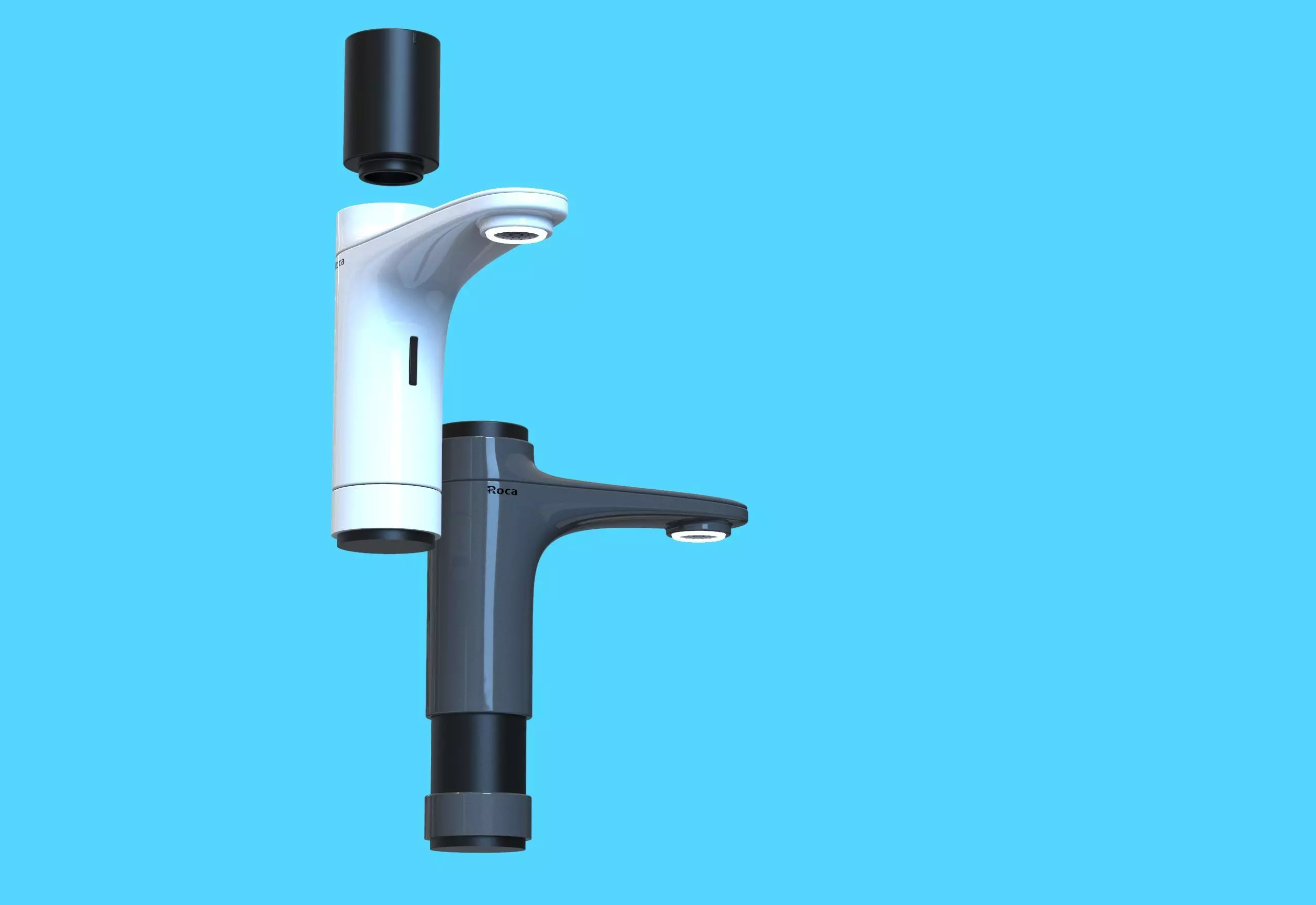 Faucet two faucets 3D model_0