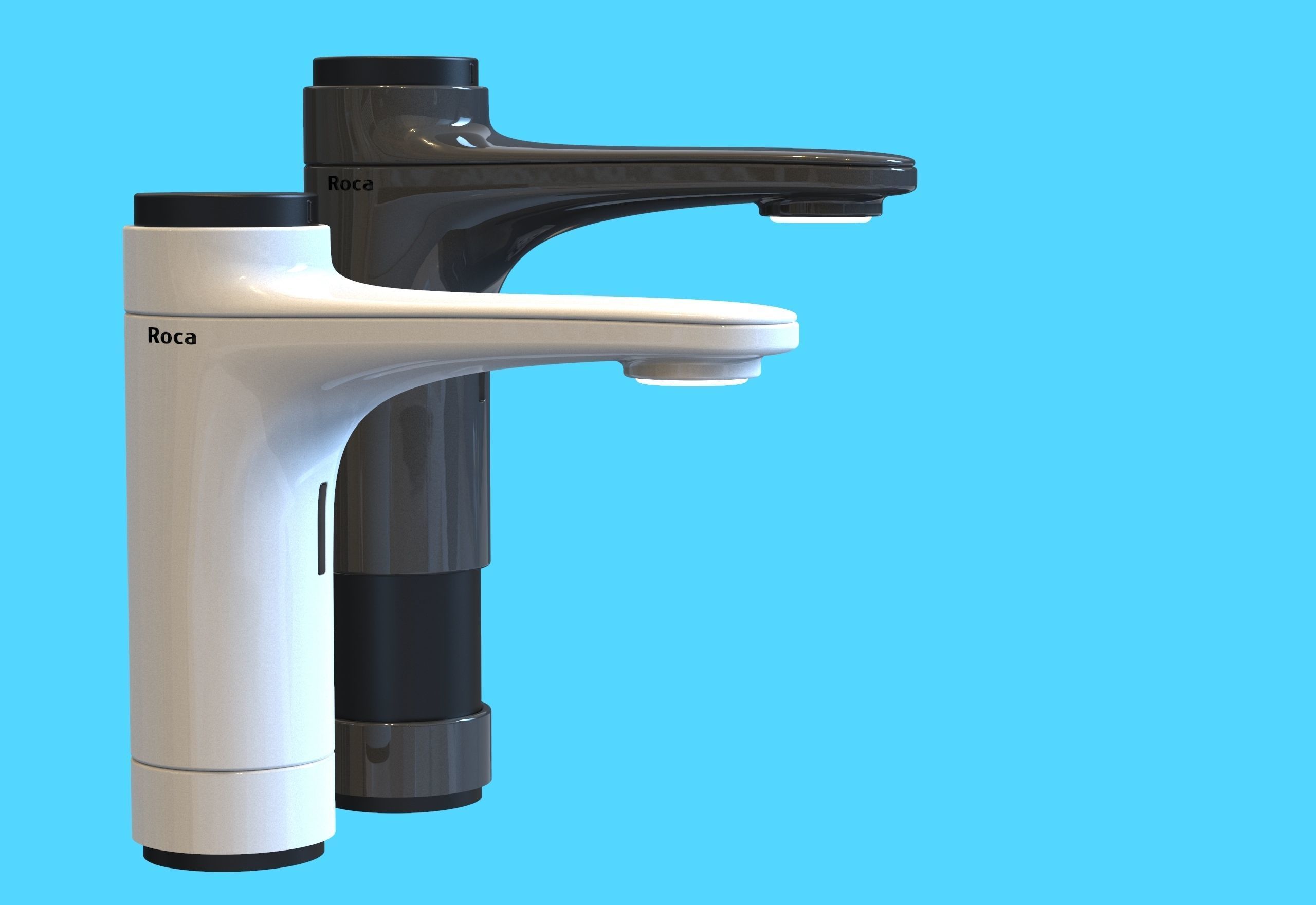 Faucet two faucets 3D model_2