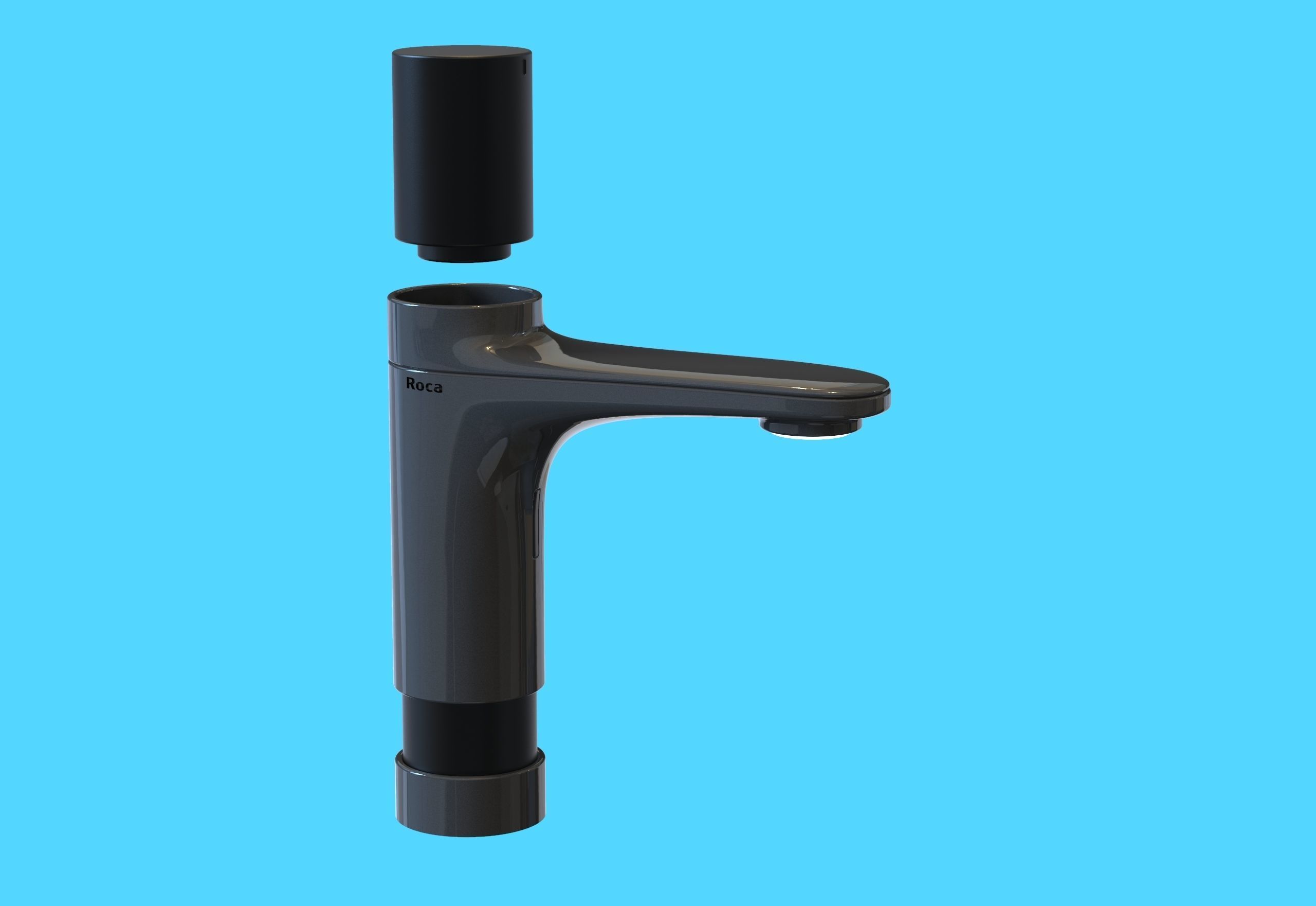 Faucet two faucets 3D model_3