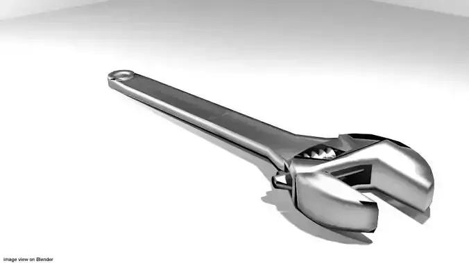 Mechanical Handtools - Adjustable Wrench 3D model
