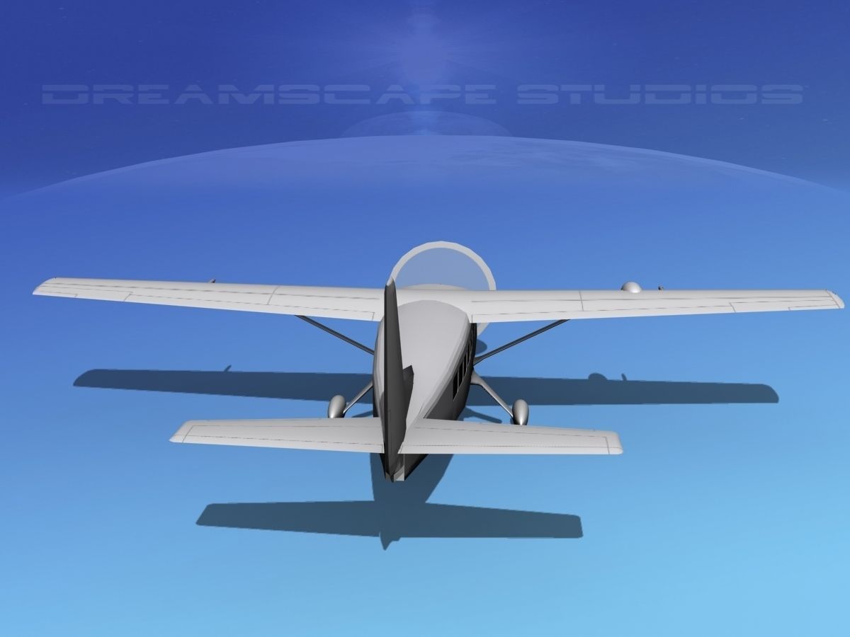 Cessna C208 Caravan LP SS Low-poly 3D model_6