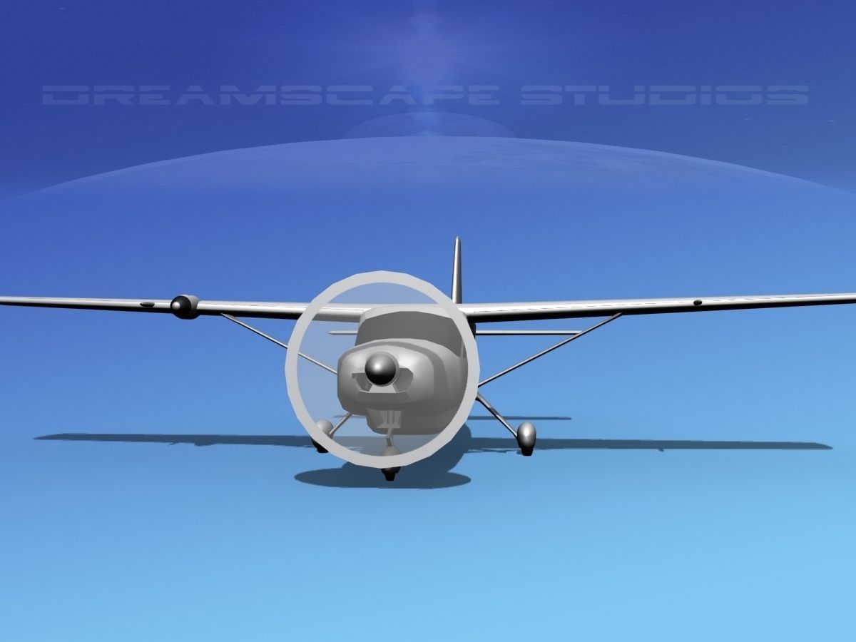 Cessna C208 Caravan LP SS Low-poly 3D model_1