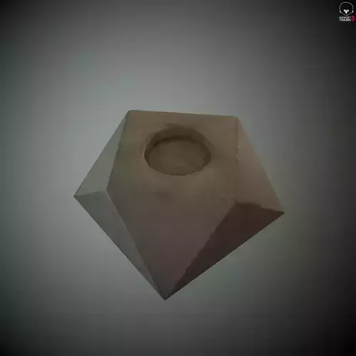 Geometric candleholder