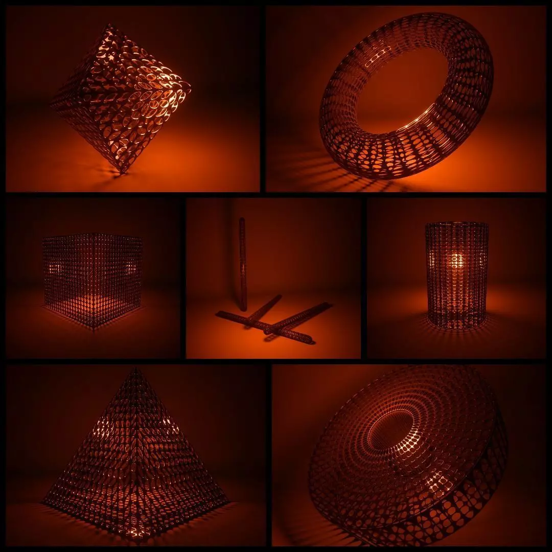 Abstract Geometry Decore Set 3D model_0