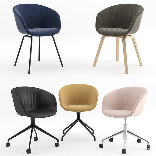 AAC Soft chairs by HAY 3D model