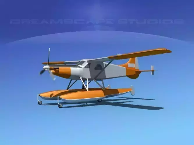 DeHavilland DHC-2 Turbo Beaver V04 3D model