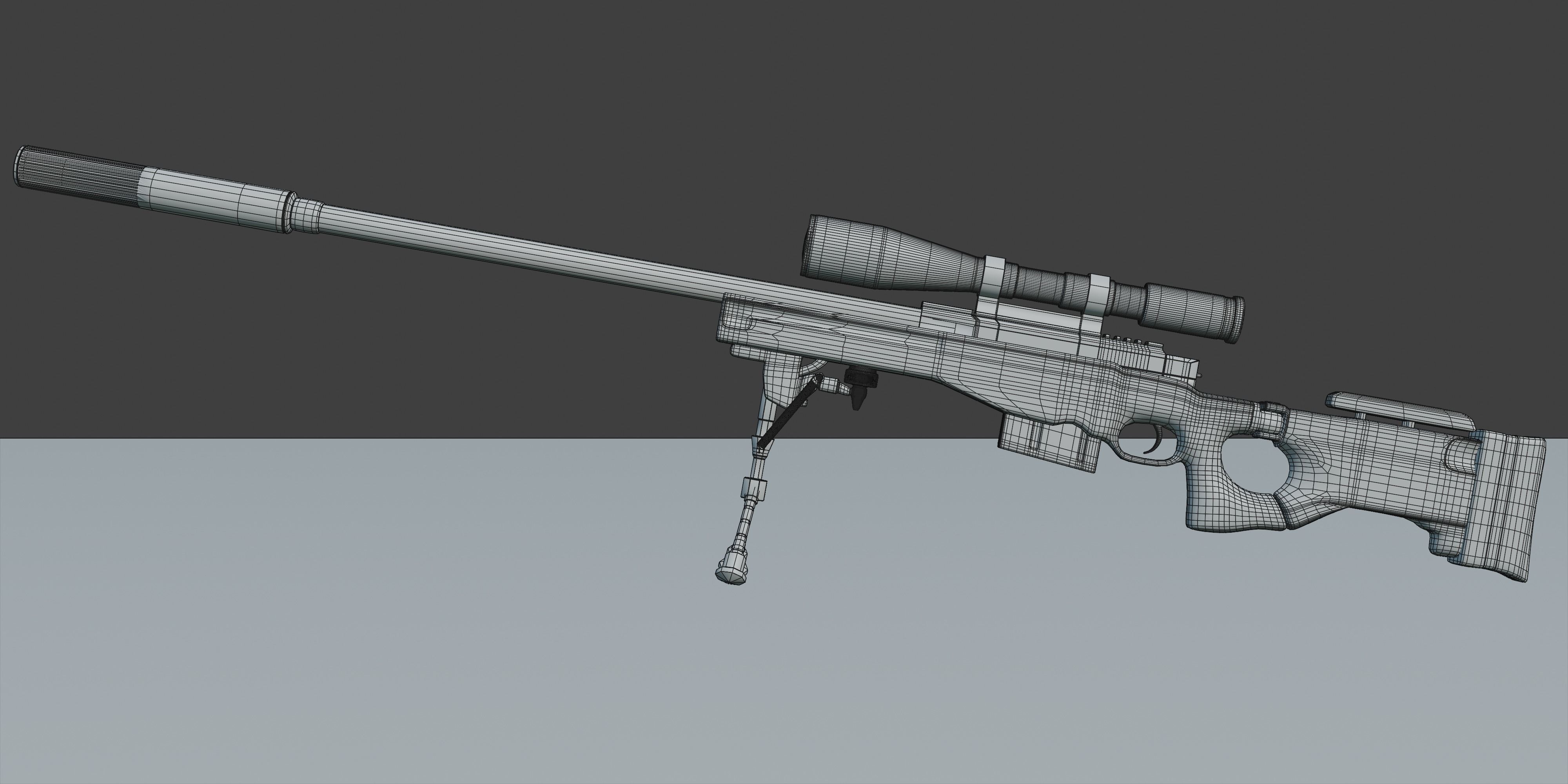 AWM - Arctic Warfare Magnum 3D model_4