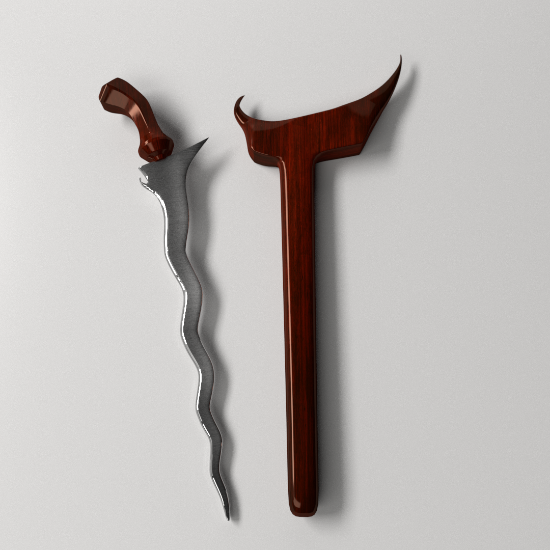 Keris Dagger 3D | CGTrader
