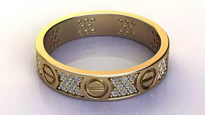 Diamond Love Wedding Ring