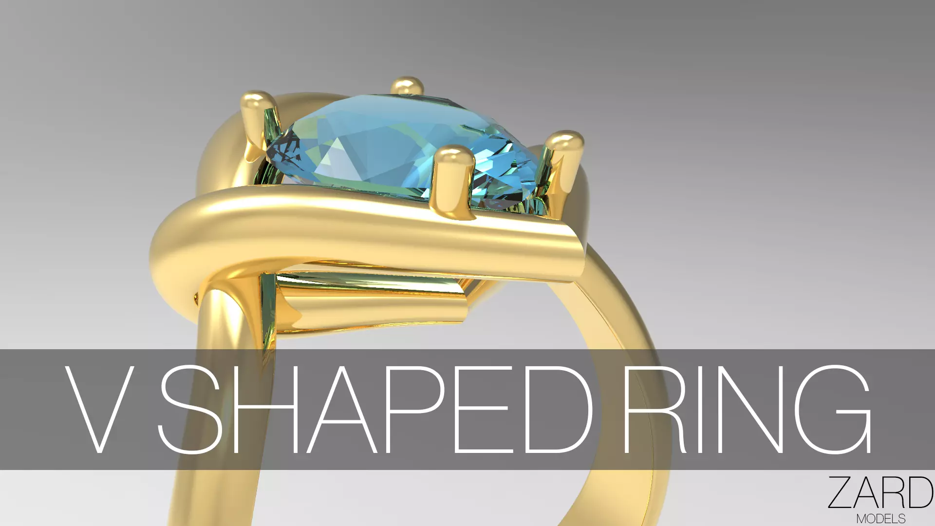 Ring With an Amazing Gemstone 3D print model