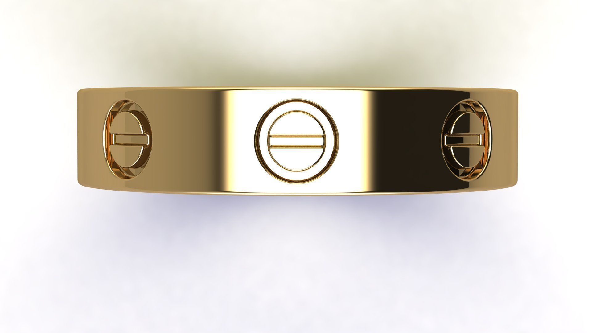 Love Wedding Band 3D print model_3