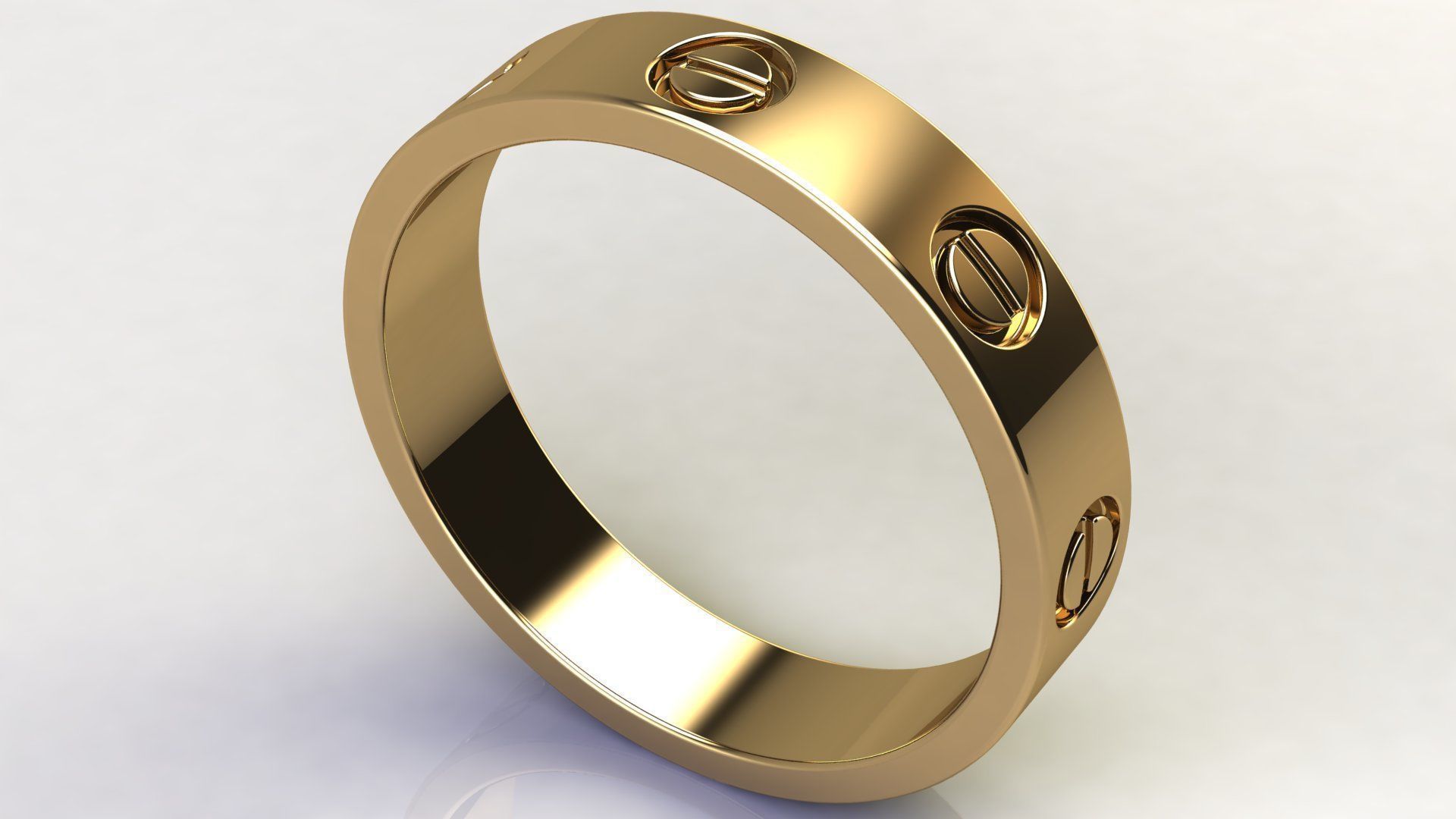 Love Wedding Band 3D print model_2