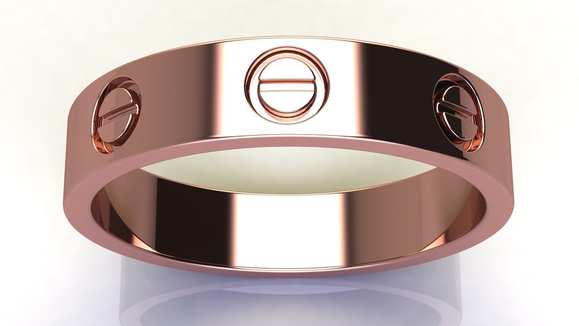 Love Wedding Band 3D print model_9