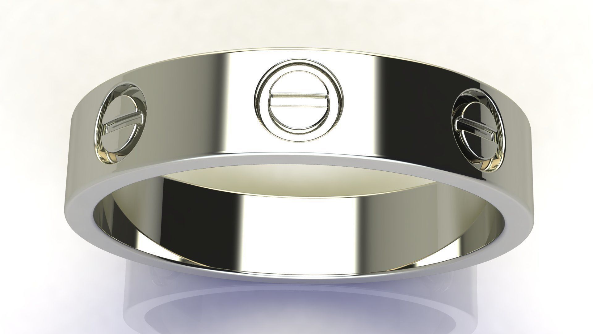 Love Wedding Band 3D print model_7