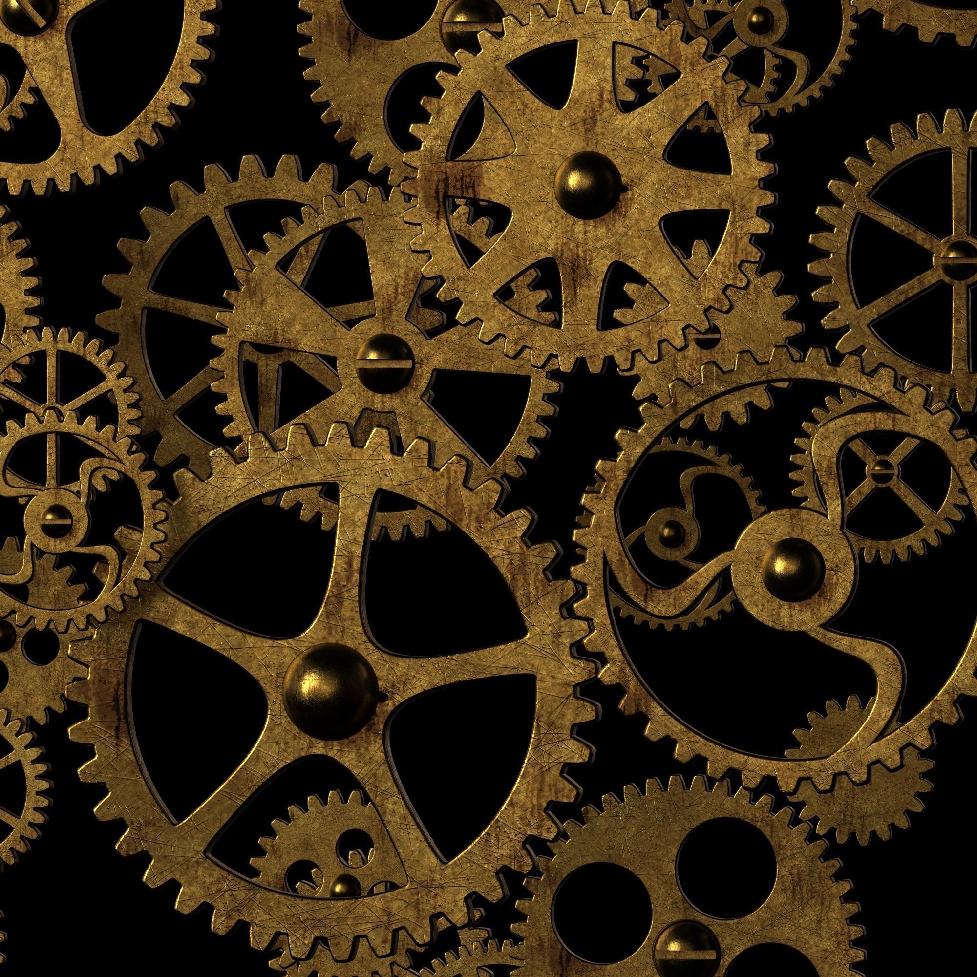 Scratched gears 3D model_1