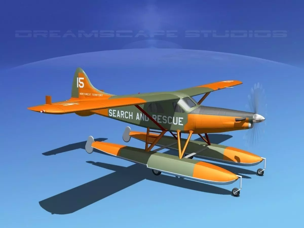 DeHavilland DHC-2 Turbo Beaver V11 3D model_0