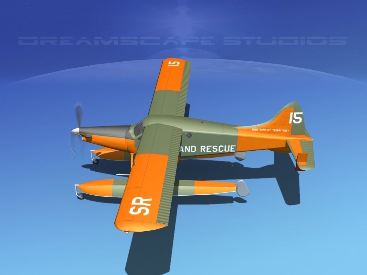 DeHavilland DHC-2 Turbo Beaver V11 3D model_9