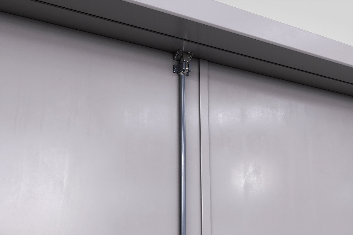 Emergency door Low-poly 3D model_3