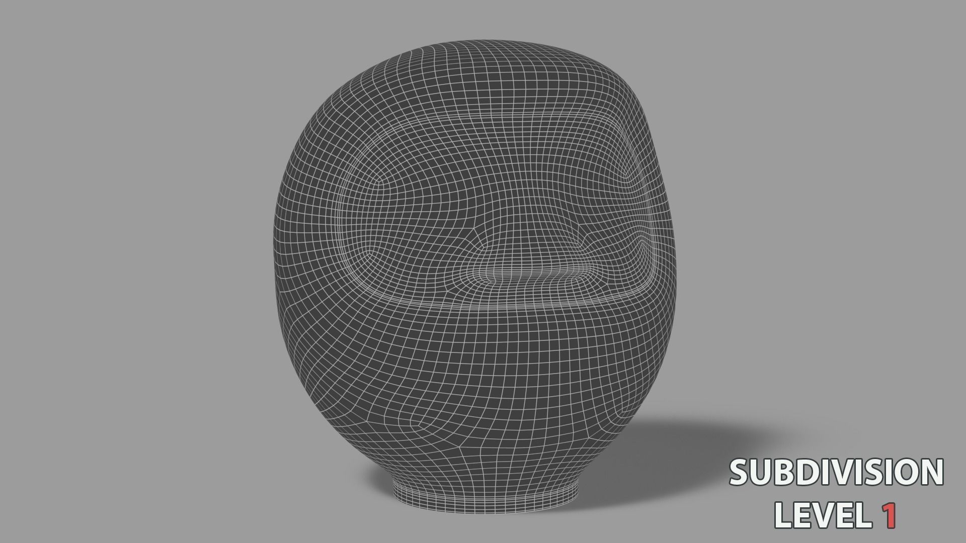 Daruma japanese doll Low-poly 3D model_6