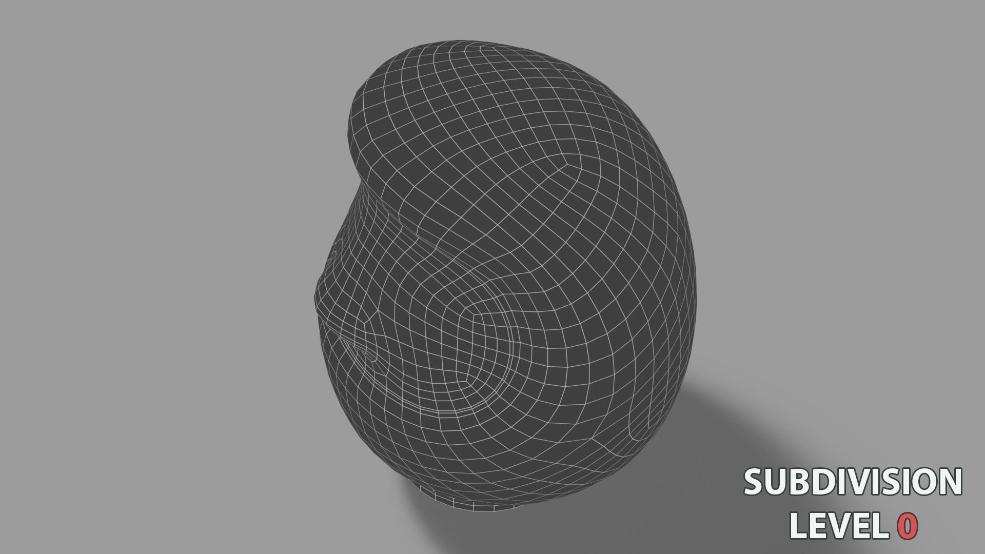 Daruma japanese doll Low-poly 3D model_9