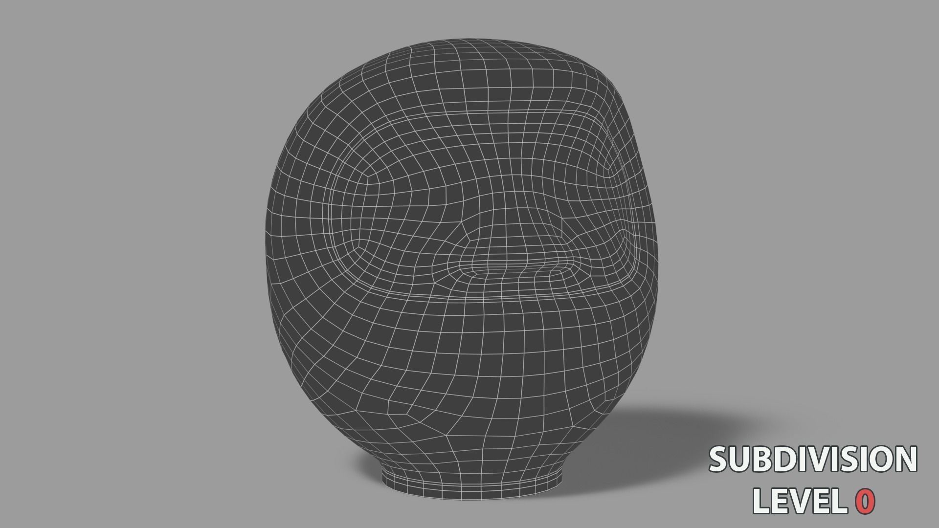 Daruma japanese doll Low-poly 3D model_5