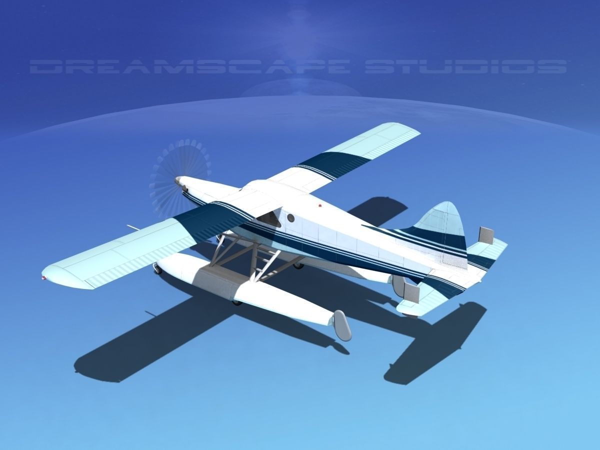 DeHavilland DHC-2 Turbo Beaver V12 3D model_8