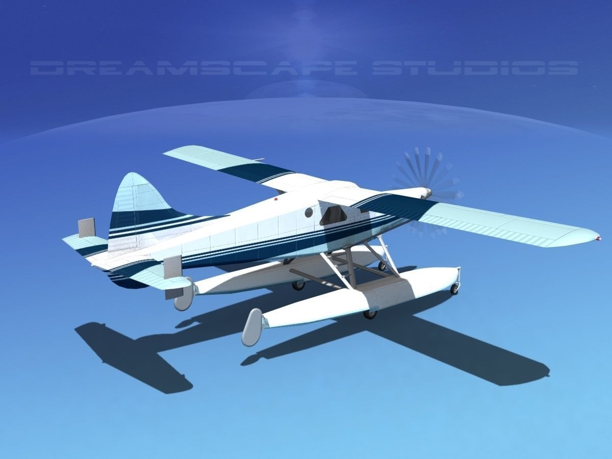 DeHavilland DHC-2 Turbo Beaver V12 3D model_5