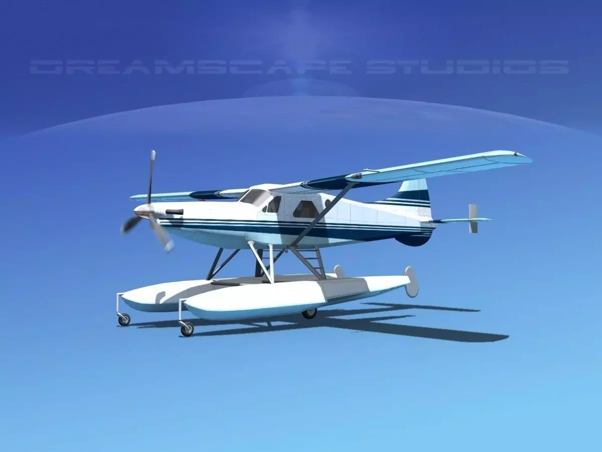DeHavilland DHC-2 Turbo Beaver V12 3D model_0