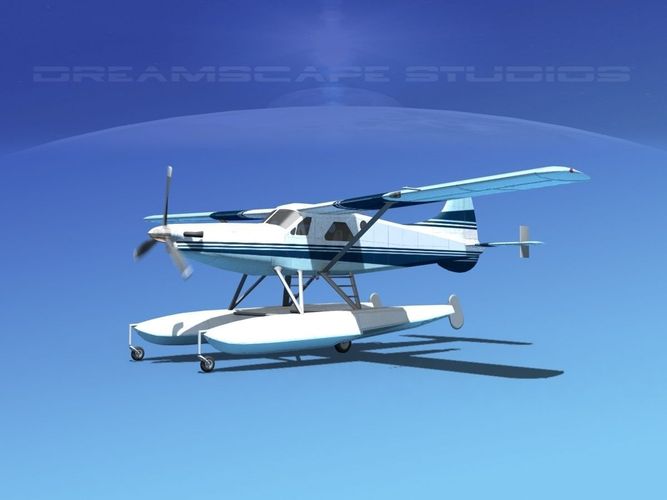DeHavilland DHC-2 Turbo Beaver V12 3D model