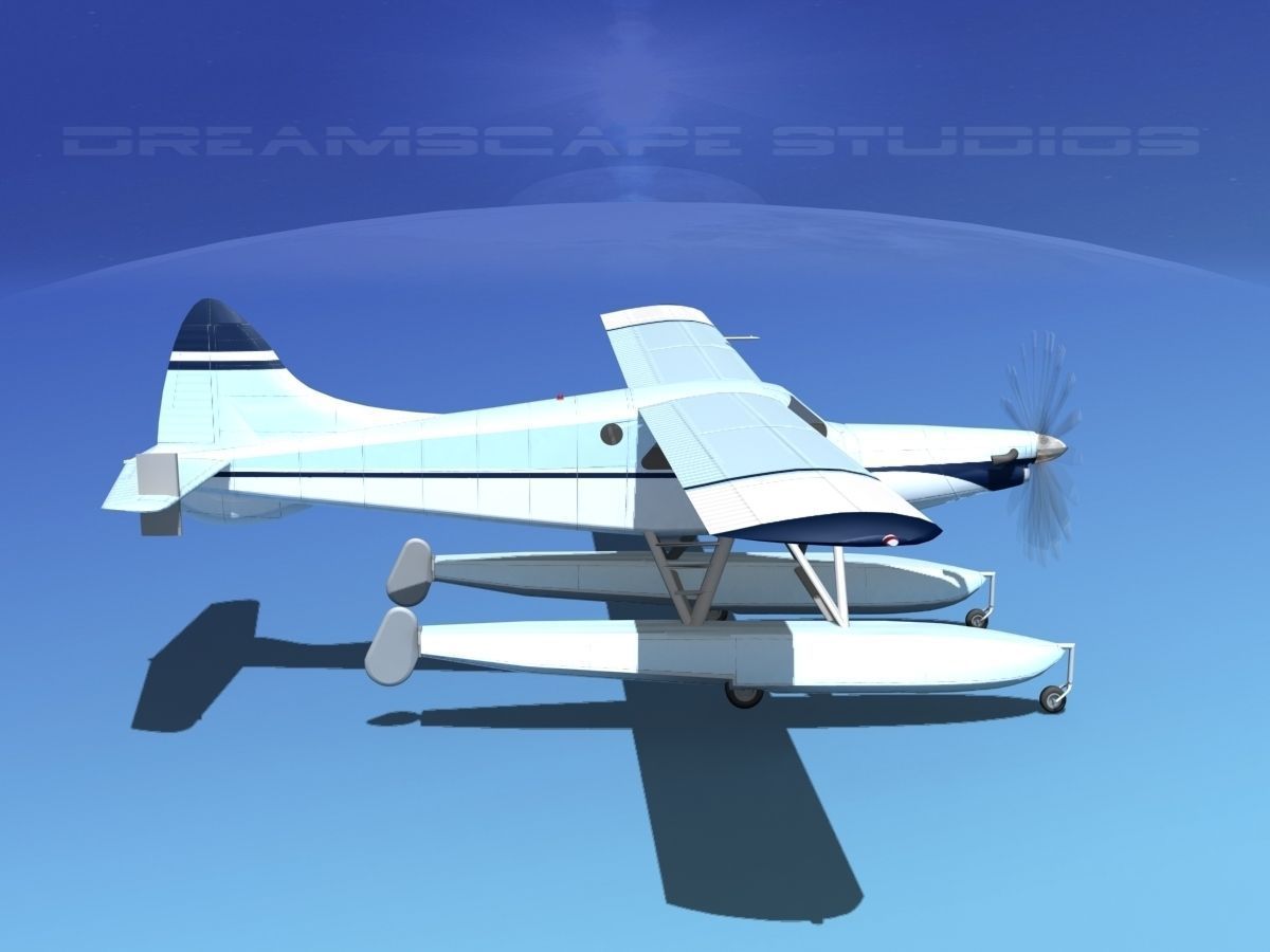 DeHavilland DHC-2 Turbo Beaver V15 3D model_4