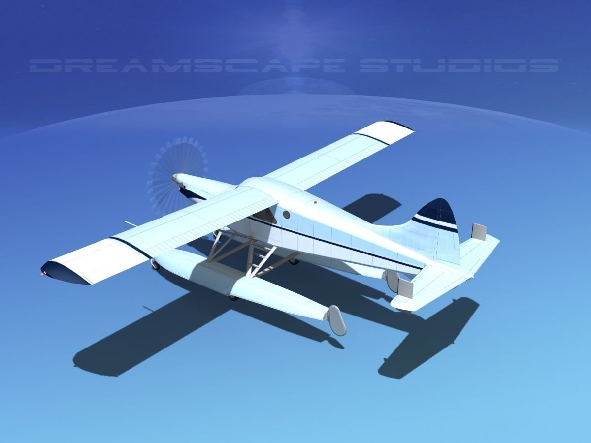 DeHavilland DHC-2 Turbo Beaver V15 3D model_8