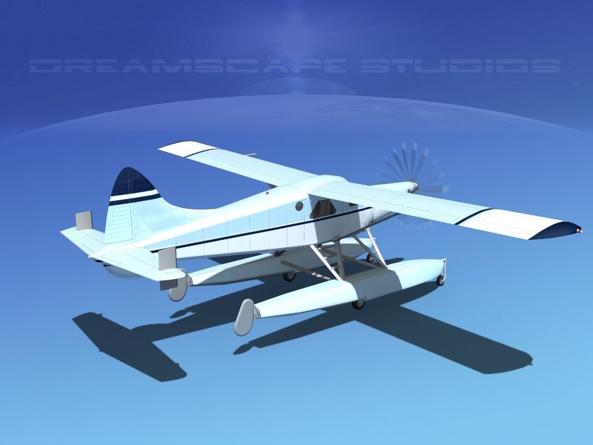 DeHavilland DHC-2 Turbo Beaver V15 3D model_5