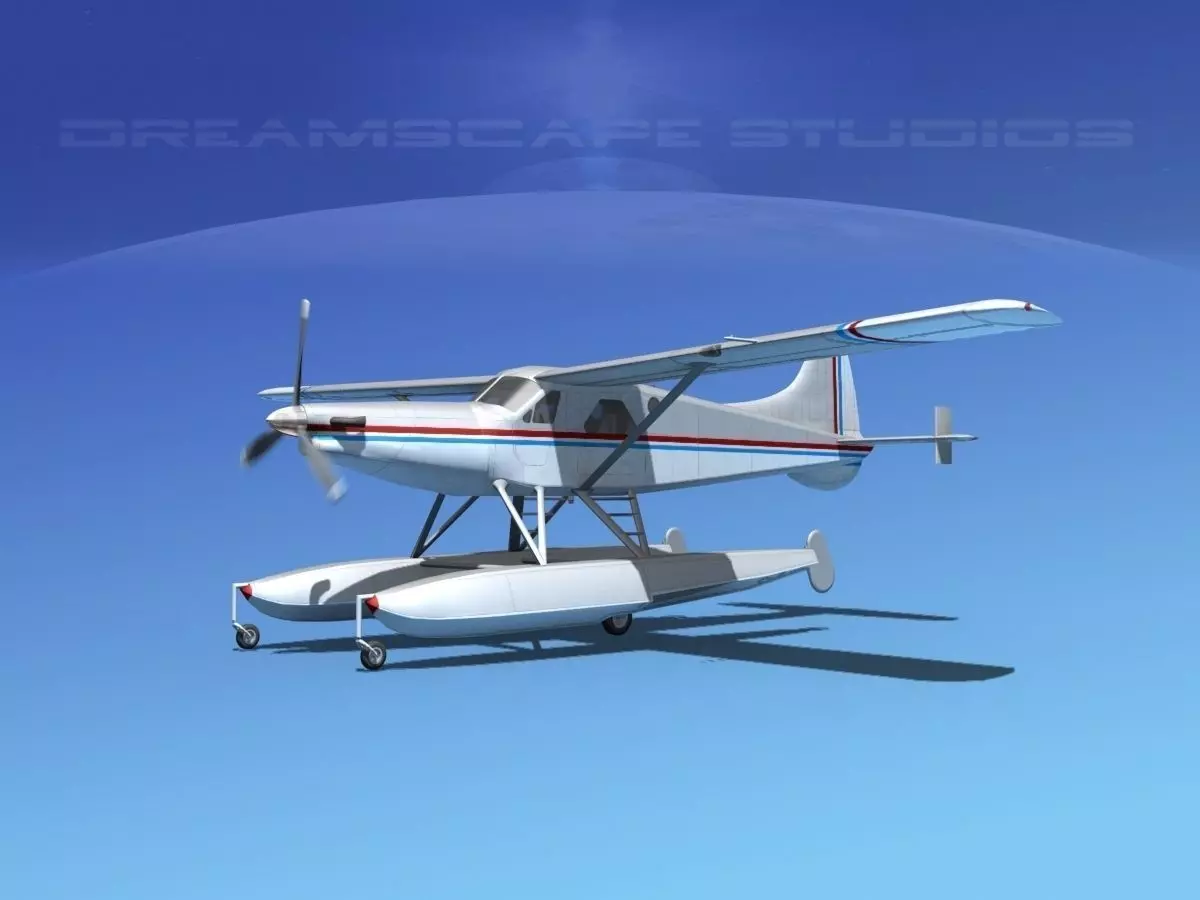  DeHavilland DHC-2 Turbo Beaver V16 3D model_0