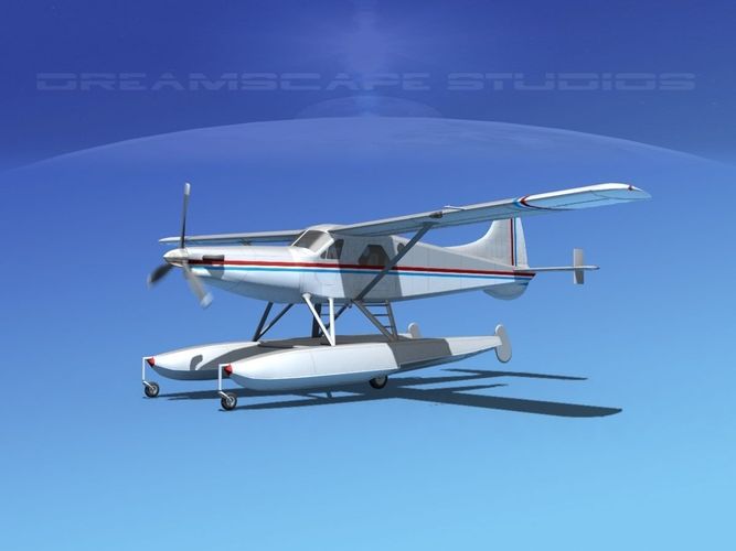  DeHavilland DHC-2 Turbo Beaver V16 3D model