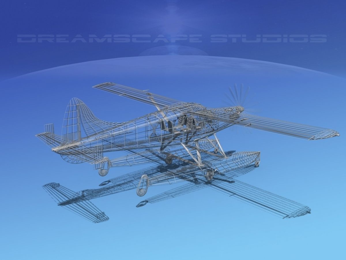  DeHavilland DHC-2 Turbo Beaver V16 3D model_11