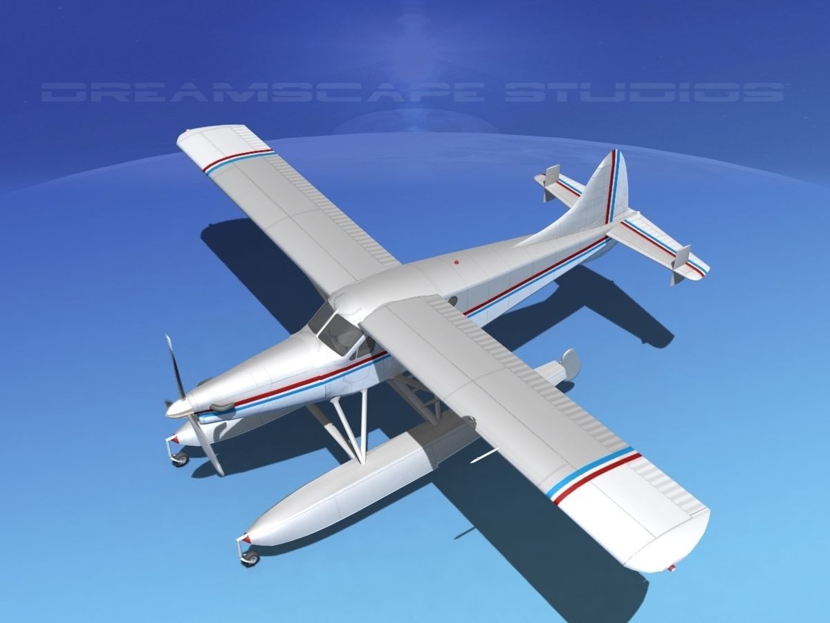  DeHavilland DHC-2 Turbo Beaver V16 3D model_10