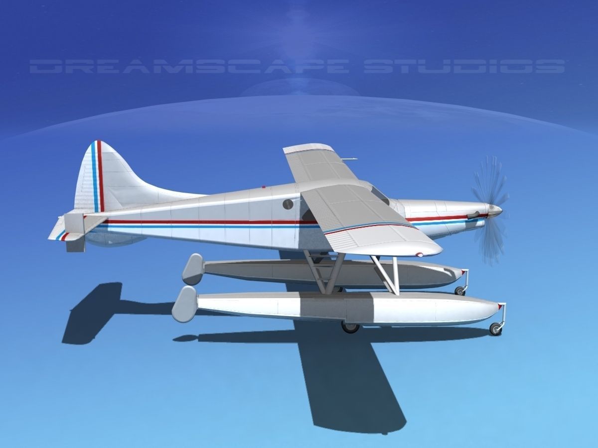  DeHavilland DHC-2 Turbo Beaver V16 3D model_4
