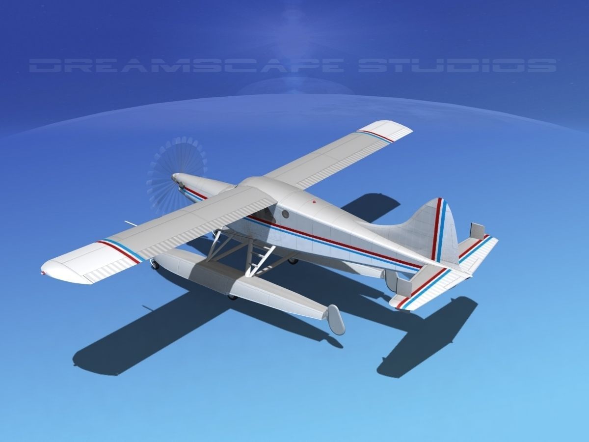  DeHavilland DHC-2 Turbo Beaver V16 3D model_9