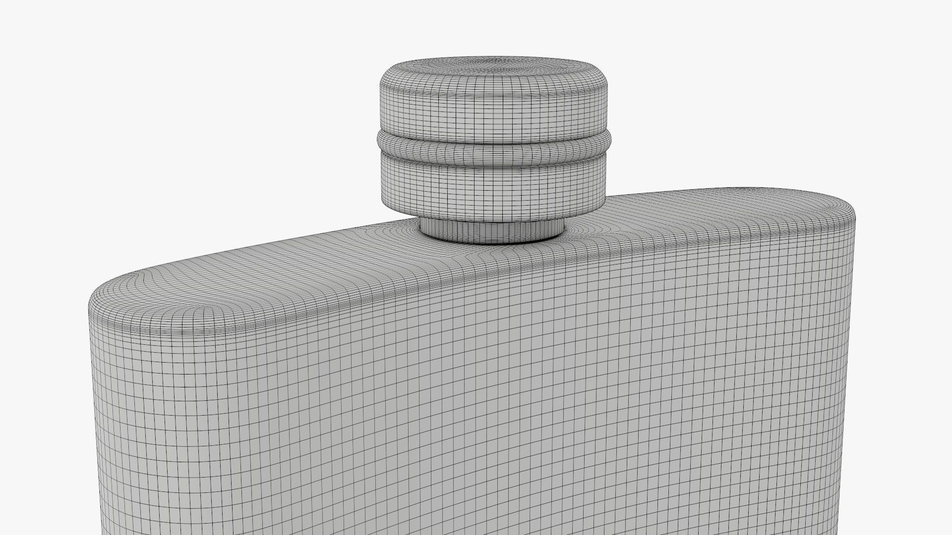 Liquor flask stainless steel 01 3D model_10