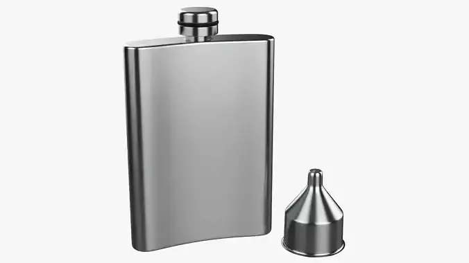 Liquor flask stainless steel 01