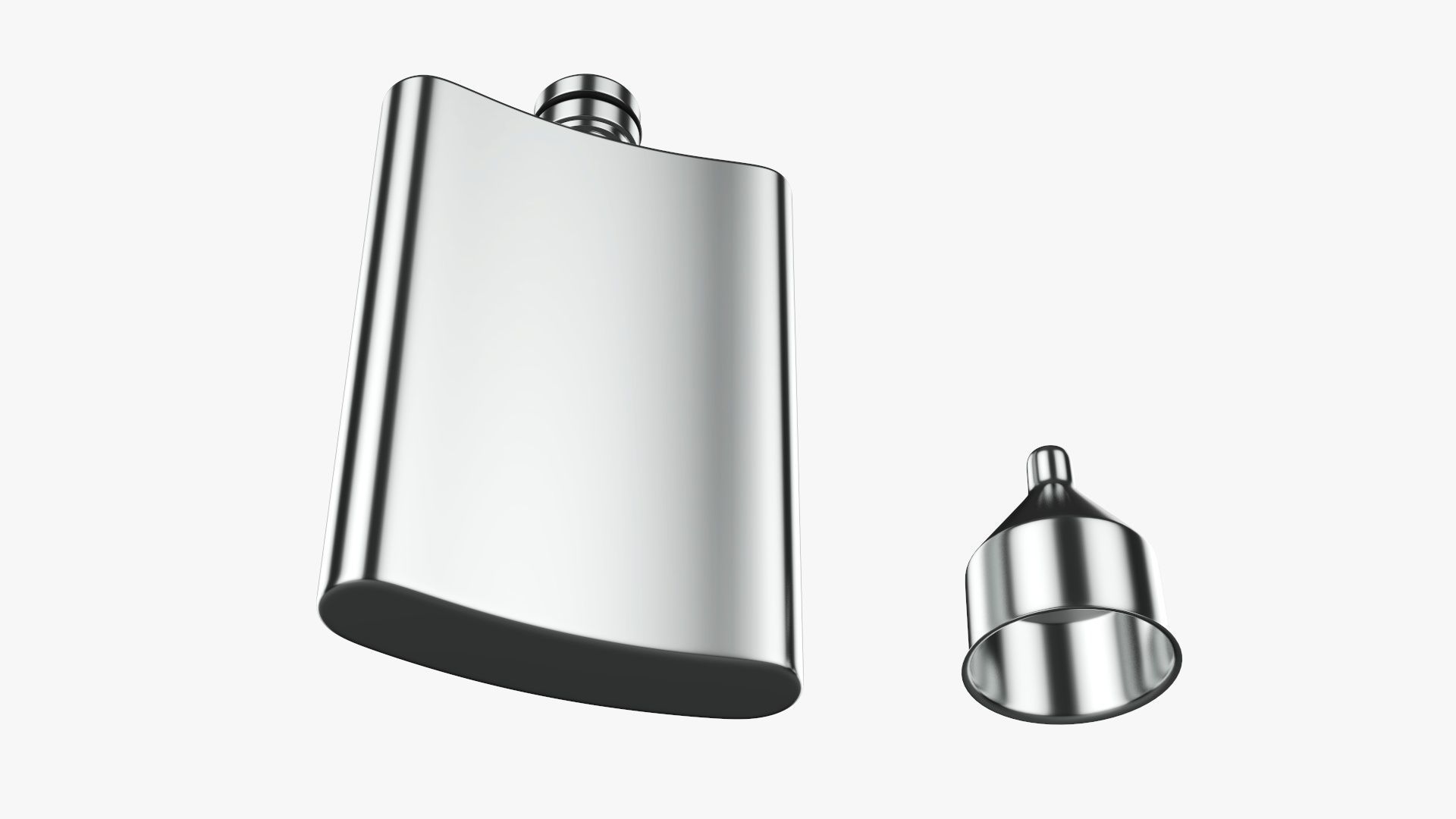 Liquor flask stainless steel 01 3D model_6