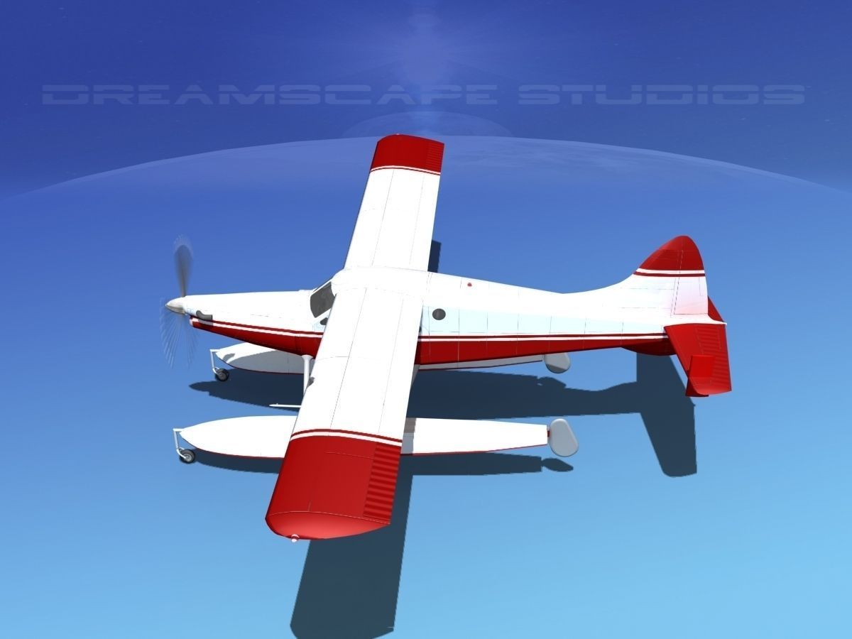 DeHavilland DHC-2 Turbo Beaver  V17 3D model_9