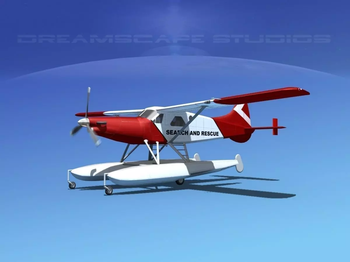 DeHavilland DHC-2 Turbo Beaver V18 3D model_0