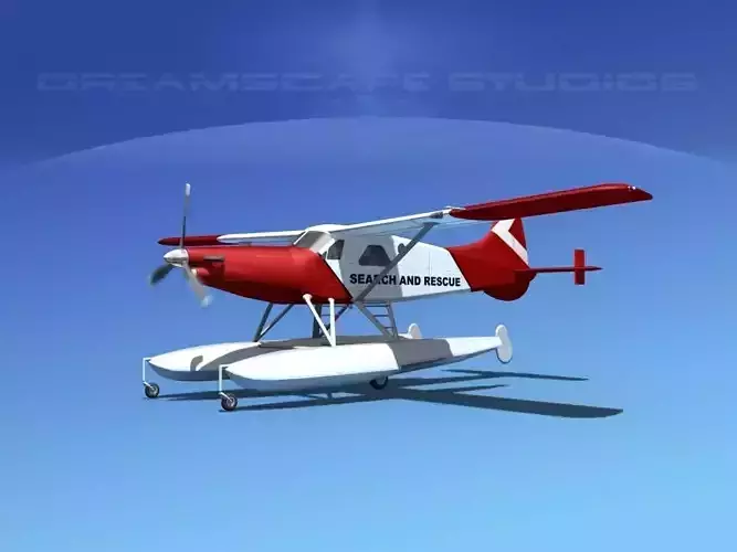 DeHavilland DHC-2 Turbo Beaver  V18 3D model