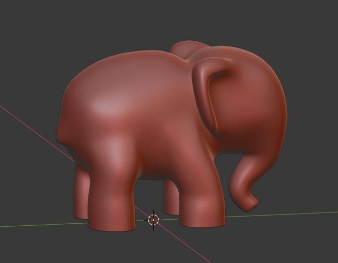 elephant for 3D printing 3D print model_2