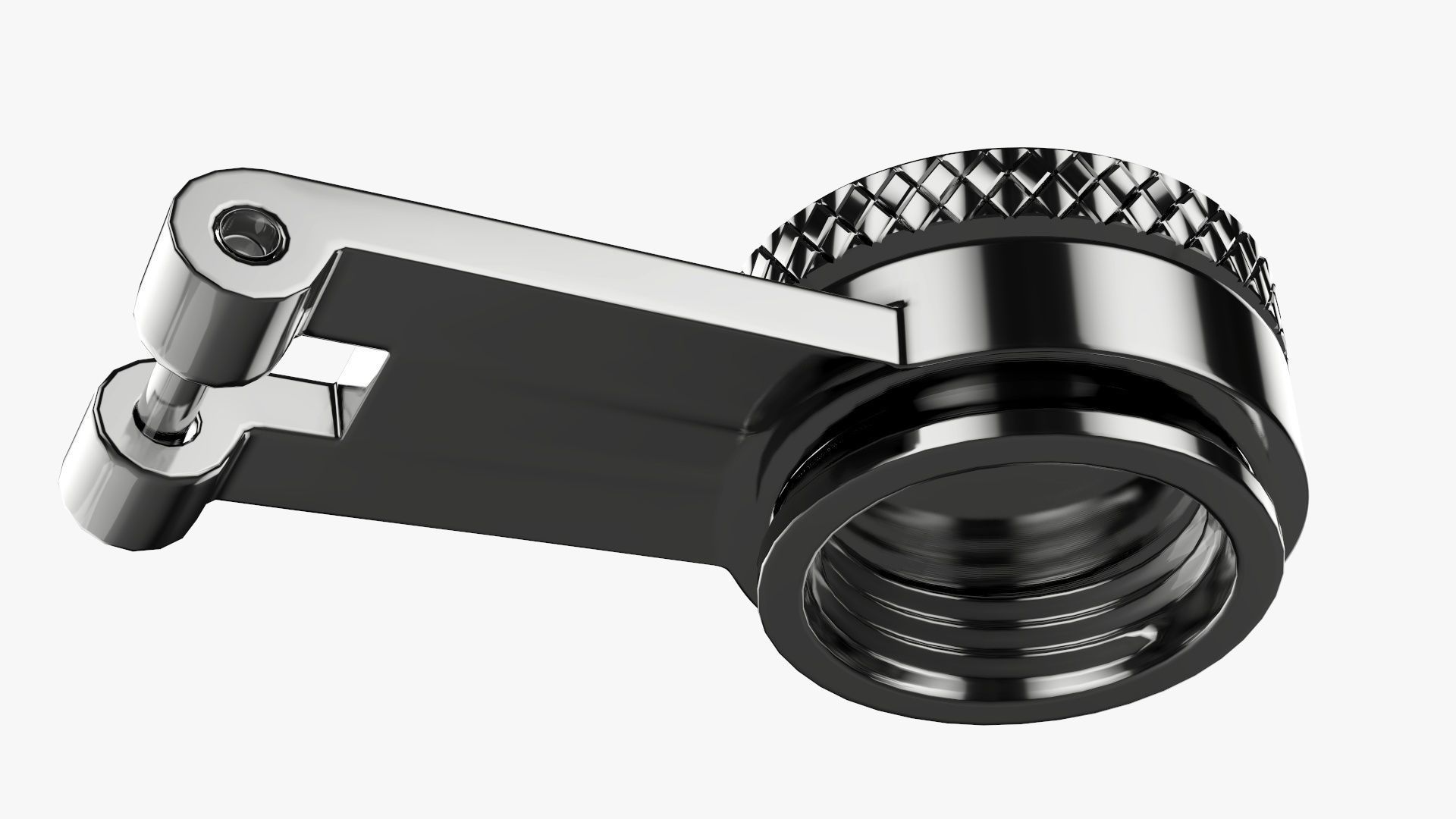 Liquor flask stainless steel 06 3D model_5