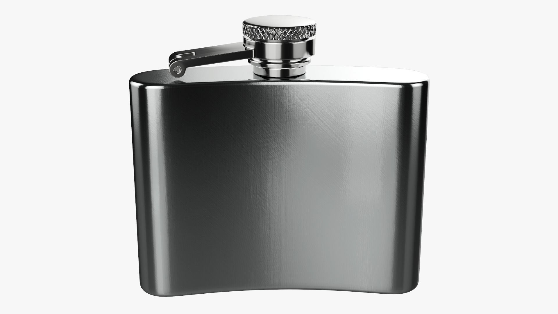 Liquor flask stainless steel 06 3D model_1